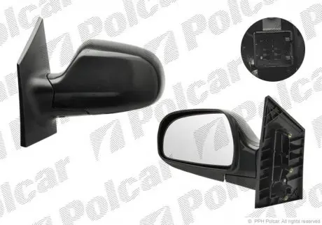 Зеркало наружное Polcar 4035512M