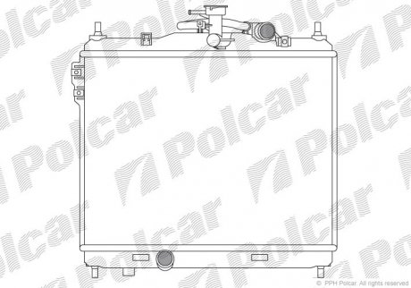 Радиатор двигателя Polcar 4042085X
