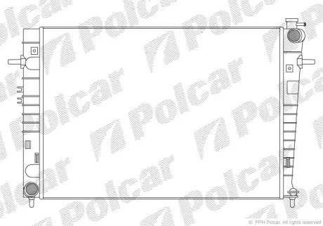 Радиаторы охлаждения | TUCSON (JM), 06.04-1 Polcar 4047082X