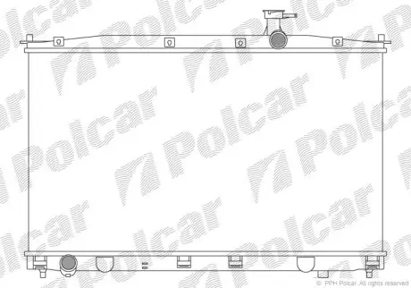 Радіатор двигуна Polcar 4051082X