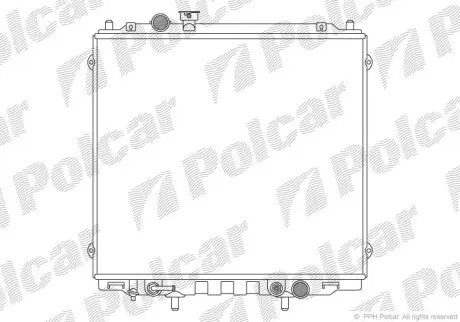 Радіатор двигуна Polcar 4065084X
