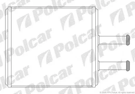 Радиатор печки Polcar 4102N81