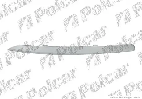 Молдинг бампера переднього лівий Polcar 410407-4