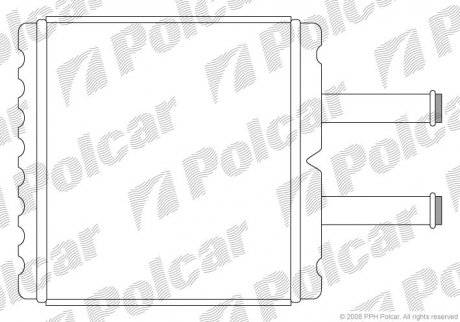 Радиатор печки Polcar 4105N8A1