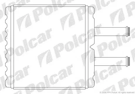 Радиатор печки Polcar 4105N8A1