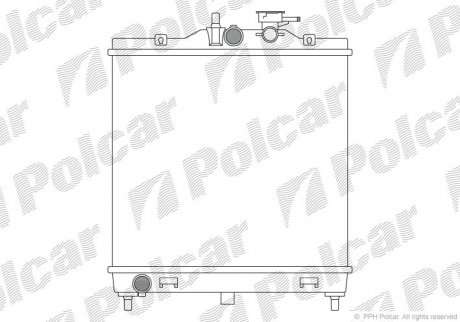 Радиатор охлаждения Polcar 4106081