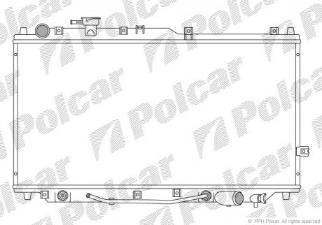 Радиатор двигателя Polcar 4111081