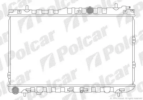 Радіатор двигуна Polcar 4113082X