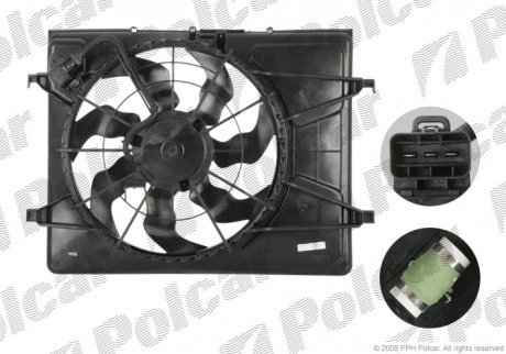Вентилятор радиатора Polcar 411423W3