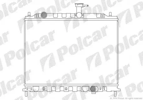 Радиатор двигателя Polcar 4117083X