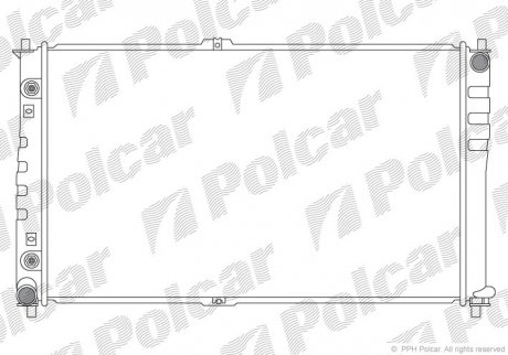 Радиатор двигателя Polcar 4140084X