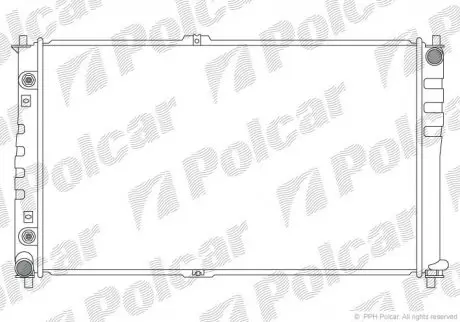 Радиатор двигателя Polcar 4140084X