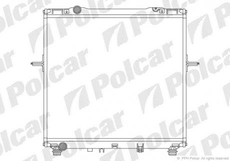 Радіатор двигуна Polcar 4170085X