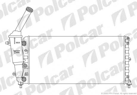 Радіатор охолодження Polcar 4202082