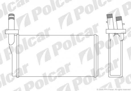 Радіатор пічки Polcar 4207N81