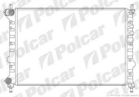 Радіатор охолодження Polcar 421108A5