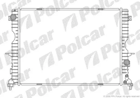 Радіатор двигуна Polcar 4322081