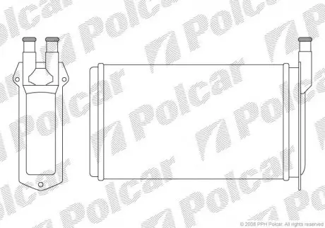 Радиатор печки Polcar 4401N81