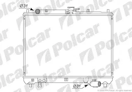 Радиатор двигателя Polcar 4504082