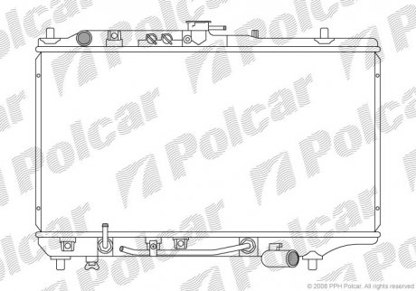 Радіатор охолодження Polcar 4504085