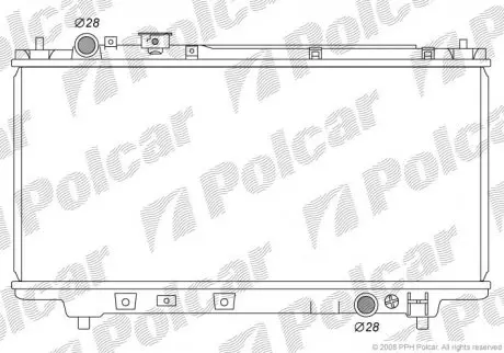 Радиатор охлаждения Polcar 4507081