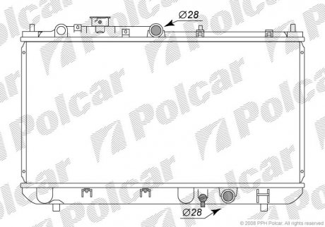 Радиатор охлаждения Polcar 4509081K