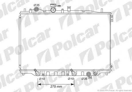 Радіатор охолодження Polcar 4515084