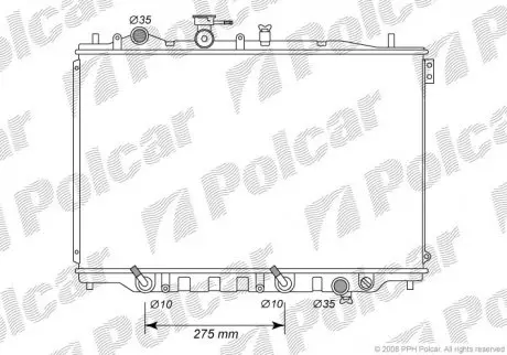 Радиатор охлаждения Polcar 4515084