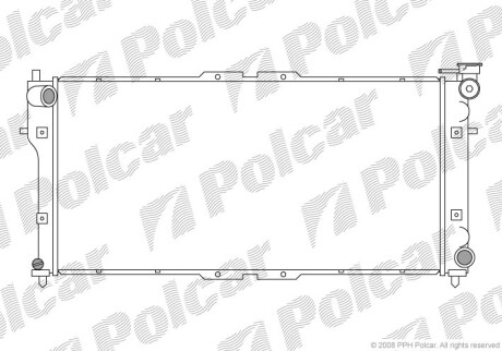 Радіатор двигуна Polcar 4516081