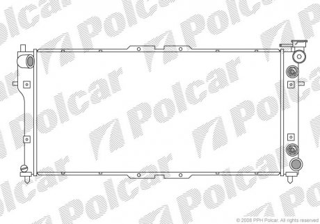 Радіатор двигуна Polcar 4516082 (фото 1)