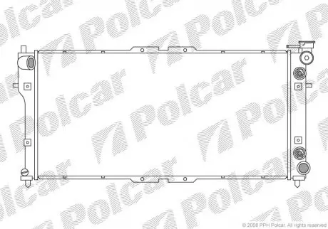 Радиатор двигателя Polcar 4516082