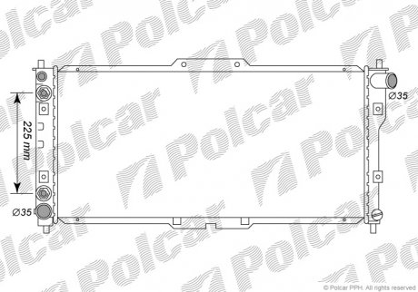 Радіатор охолодження Polcar 4516085