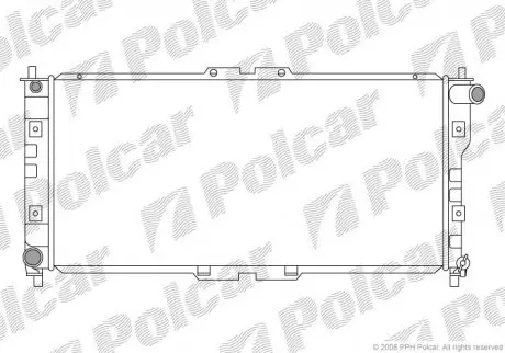 Радиатор двигателя Polcar 4516087