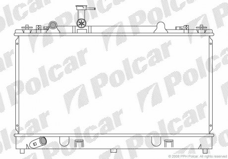 Радиатор двигателя Polcar 4519083