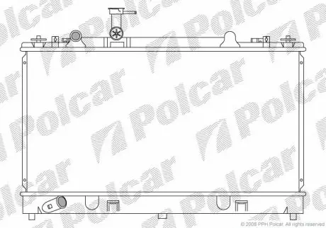Радиатор двигателя Polcar 4519083
