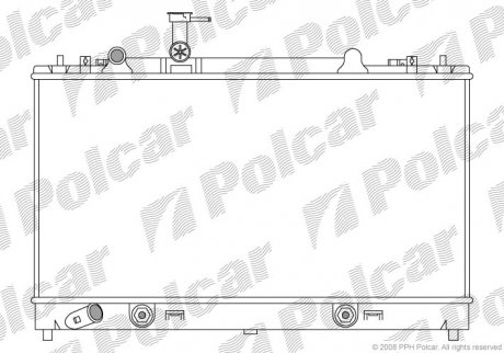 Радиатор двигателя Polcar 4519084