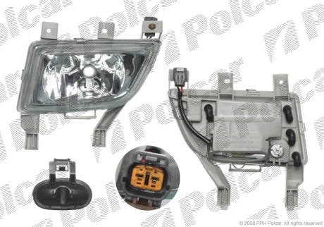 Фара передняя | MAZDA 323, 01- Polcar 454029E