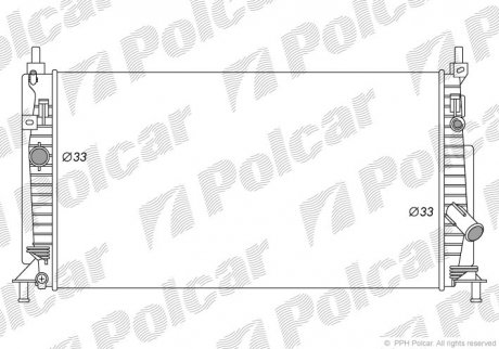 Радіатор охолодження Polcar 4542081