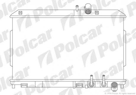 Радиатор двигателя Polcar 4548082