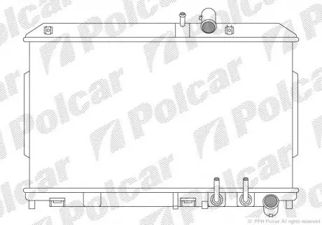 Радиатор двигателя Polcar 4548082