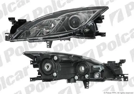Фара права Mazda 6, 2007- Polcar 4560103E