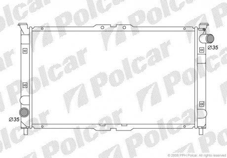 Радиатор охлаждения Polcar 4577081