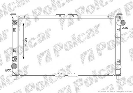 Радиатор охлаждения Polcar 4577082