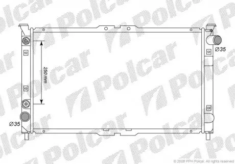 Радиатор охлаждения Polcar 4577082