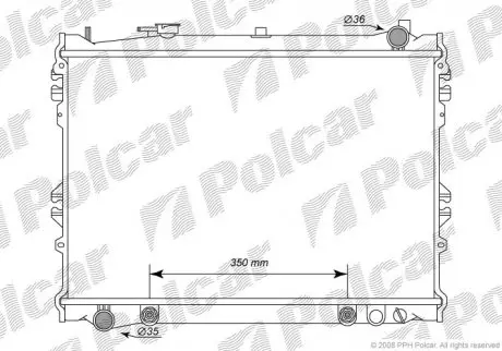Радиатор охлаждения Polcar 4578083