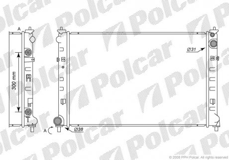 Радиатор охлаждения Polcar 4579082