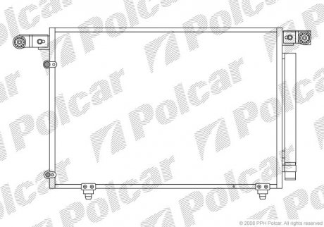 Радиатор кондиционера Polcar 4579K8C1