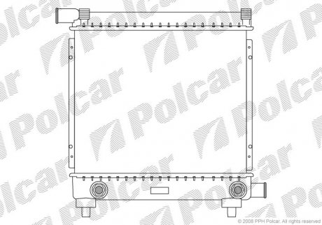 Радиатор охлаждения Polcar 5001082