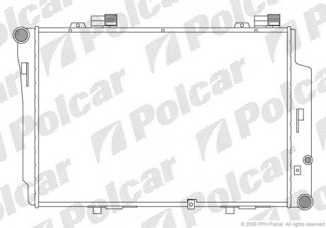 Радиатор охлаждения Polcar 5002083