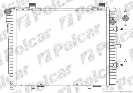 Радиатор охлаждения Polcar 5002086